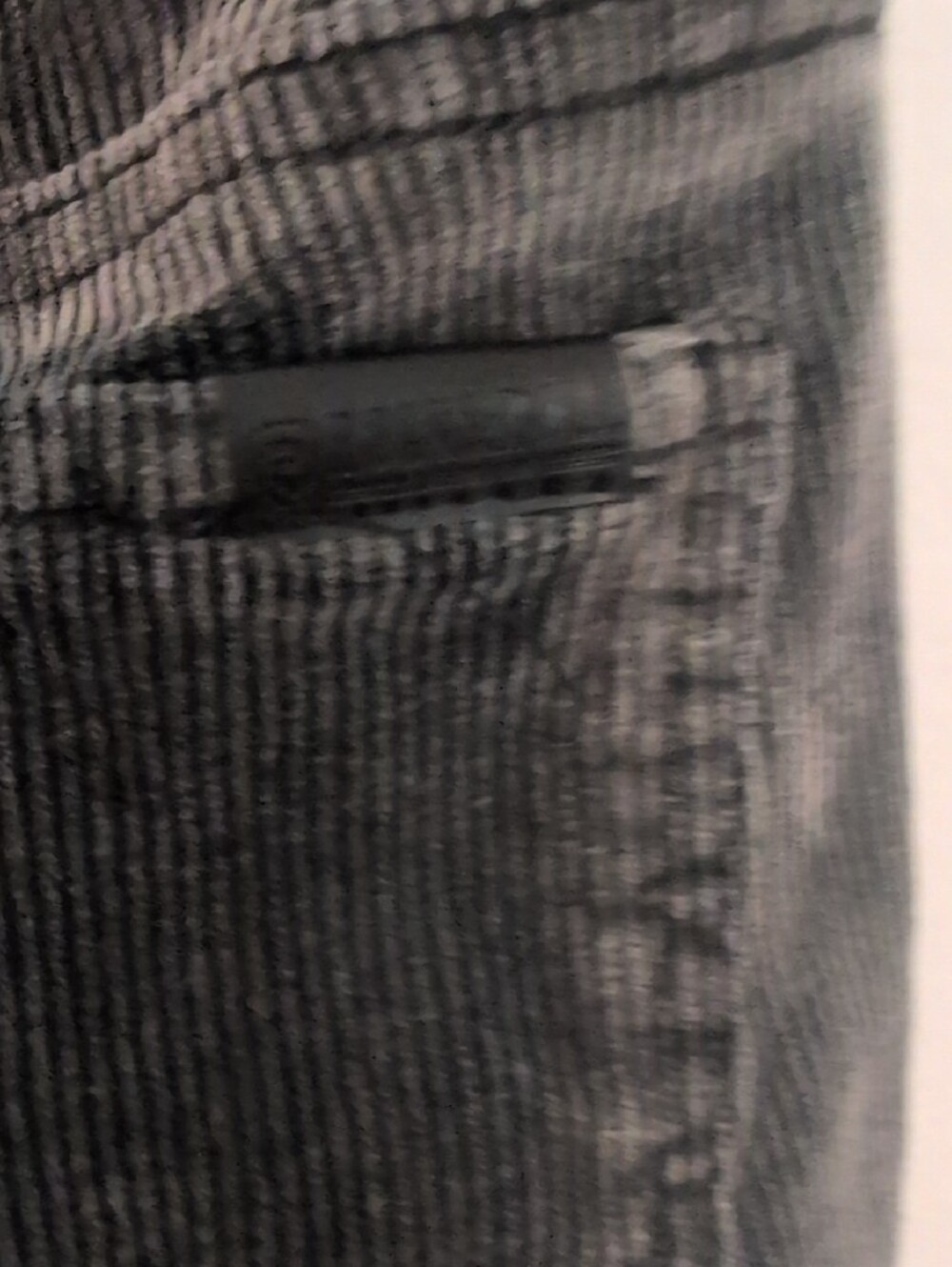 Girls Rock And Roll Denim Charcoal Gray Flared Corduroy Pants - Picture 3 of 6